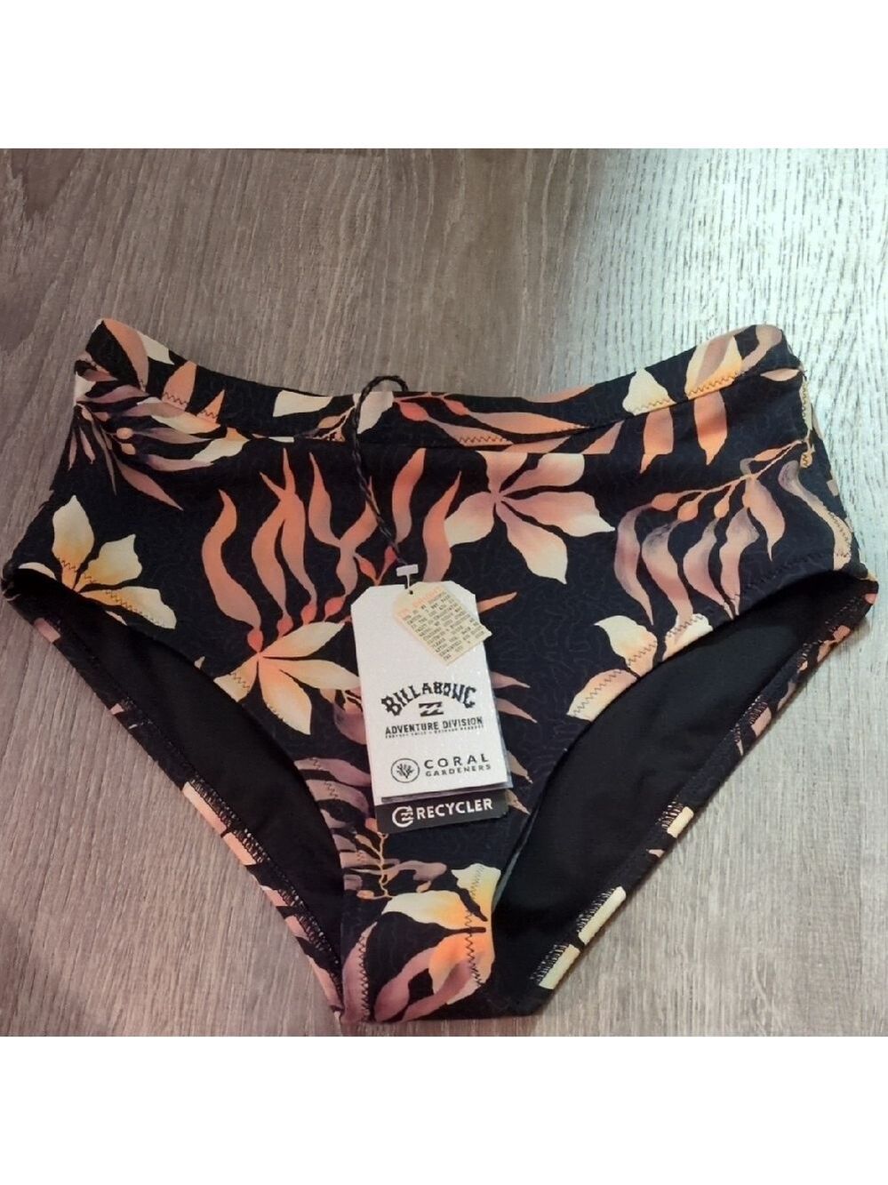Billabong Coral Gardeners High Waisted Retro Swim Bottoms Size S (8)